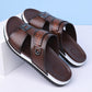 📢📢61% OFF !! ⏰Men's Faux Leather Slip-On Sandals