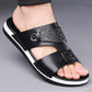 📢📢61% OFF !! ⏰Men's Faux Leather Slip-On Sandals