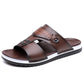 📢📢61% OFF !! ⏰Men's Faux Leather Slip-On Sandals