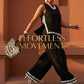 Tweedelige dames set met mouwloze top en wijde broek
