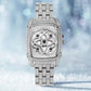 💎Dames quartzhorloge met strass-steentjes