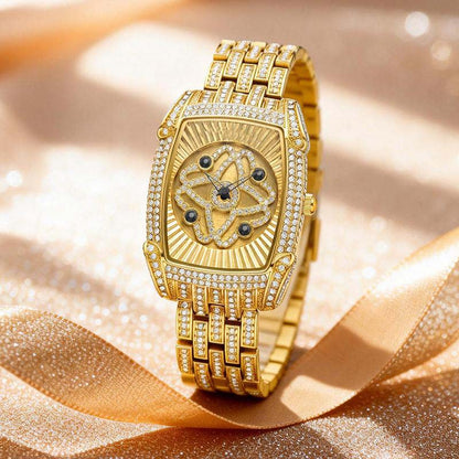 💎Dames quartzhorloge met strass-steentjes