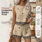 Dames Set met Bohemian Print: Mouwloze Top en Shorts