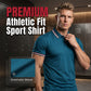 Sportshirt met korte mouwen voor heren – Athletic fit, ademend & elastisch activewear T-shirt