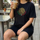 Casual T-shirt met Mexico-print voor Dames