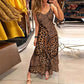 🐆 50% OFF NOW! 🌿 Leopard Print Maxi Dress – V-Neck, Pockets & Flowy Summer Chic – Fierce, Feminine & Effortless ✨