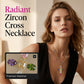 Dames Kleurrijke Zirkoon Kruis Hanger Ketting
