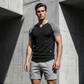 Heren sport-T-shirt met V-notch en raglanmouwen