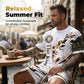 Heren casual top en shorts 2-delige set