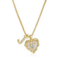 Hartvormige Letters Micro Pavé Schakelketting