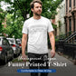 Grappig T-shirt met grappige sloganprint