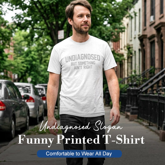 Grappig T-shirt met grappige sloganprint