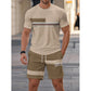 Heren 2-delige set met T-shirt en short