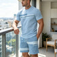 Heren 2-delige set met T-shirt en short