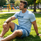 Heren 2-delige set met T-shirt en short