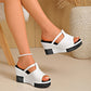Dames elegante plateau sleehaksandalen