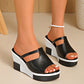 Dames elegante plateau sleehaksandalen