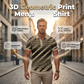Heren Geometrische Print Overhemd met Kraag