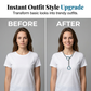 Moderne Lariat Hartvormige Hanger Ketting