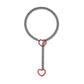 Moderne Lariat Hartvormige Hanger Ketting