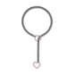 Moderne Lariat Hartvormige Hanger Ketting