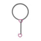 Moderne Lariat Hartvormige Hanger Ketting