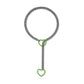 Moderne Lariat Hartvormige Hanger Ketting