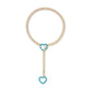 Moderne Lariat Hartvormige Hanger Ketting