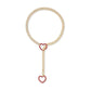 Moderne Lariat Hartvormige Hanger Ketting