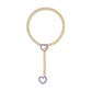 Moderne Lariat Hartvormige Hanger Ketting