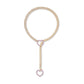 Moderne Lariat Hartvormige Hanger Ketting