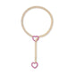 Moderne Lariat Hartvormige Hanger Ketting