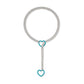 Moderne Lariat Hartvormige Hanger Ketting