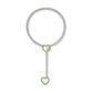 Moderne Lariat Hartvormige Hanger Ketting