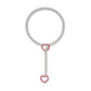 Moderne Lariat Hartvormige Hanger Ketting