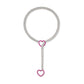 Moderne Lariat Hartvormige Hanger Ketting