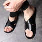 📢📢50% KORTING!! ⏰ NIEUWE HEREN STRANDSANDALEN IN ECHT LEER™👞🌞