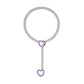 Moderne Lariat Hartvormige Hanger Ketting