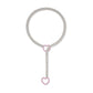 Moderne Lariat Hartvormige Hanger Ketting