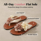 Dames Bloemen Platte Sandalen Casual Strand Teenslippers