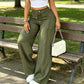 Dames Hoge Taille Rechte Pijp Broek