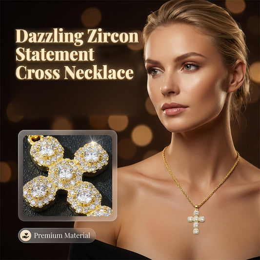 Koper Ingelegde Zirkoon Kruis Charme Hanger