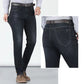 Heren Elastische Hoge Taille Rechte Pijp Jeans