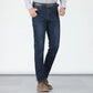 Heren Elastische Hoge Taille Rechte Pijp Jeans