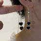Dames Elegante Dubbel Hart Kwast Oorbellen