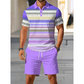 Geruite Polo Set Voor Heren | Sportieve Slim Fit