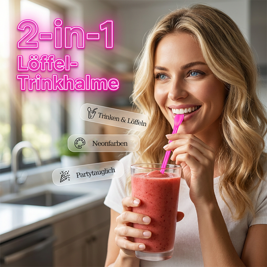 2-in-1 Lepel Rietjes