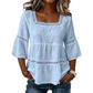 Elegante Vierkante Hals Zomerblouse