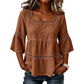 Elegante Vierkante Hals Zomerblouse