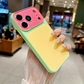 Levendig Contrastkleur Dopamine Acryl Telefoonhoesje